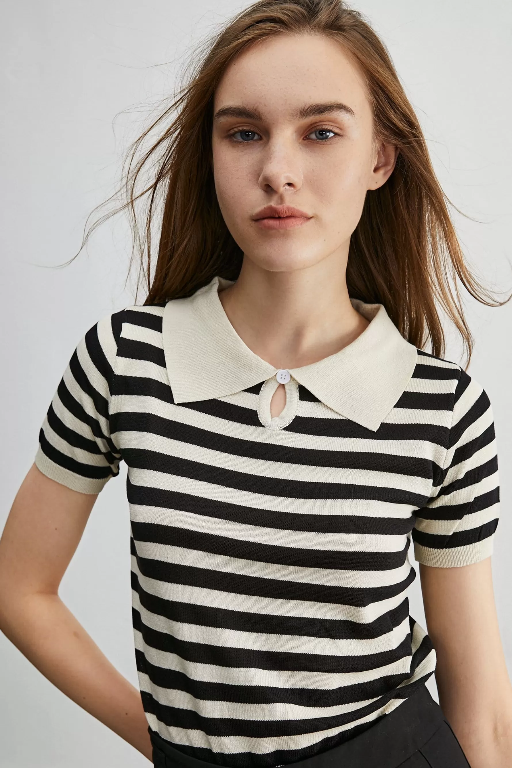 Jingus By The Sea Striped T-Shirt-J.ING