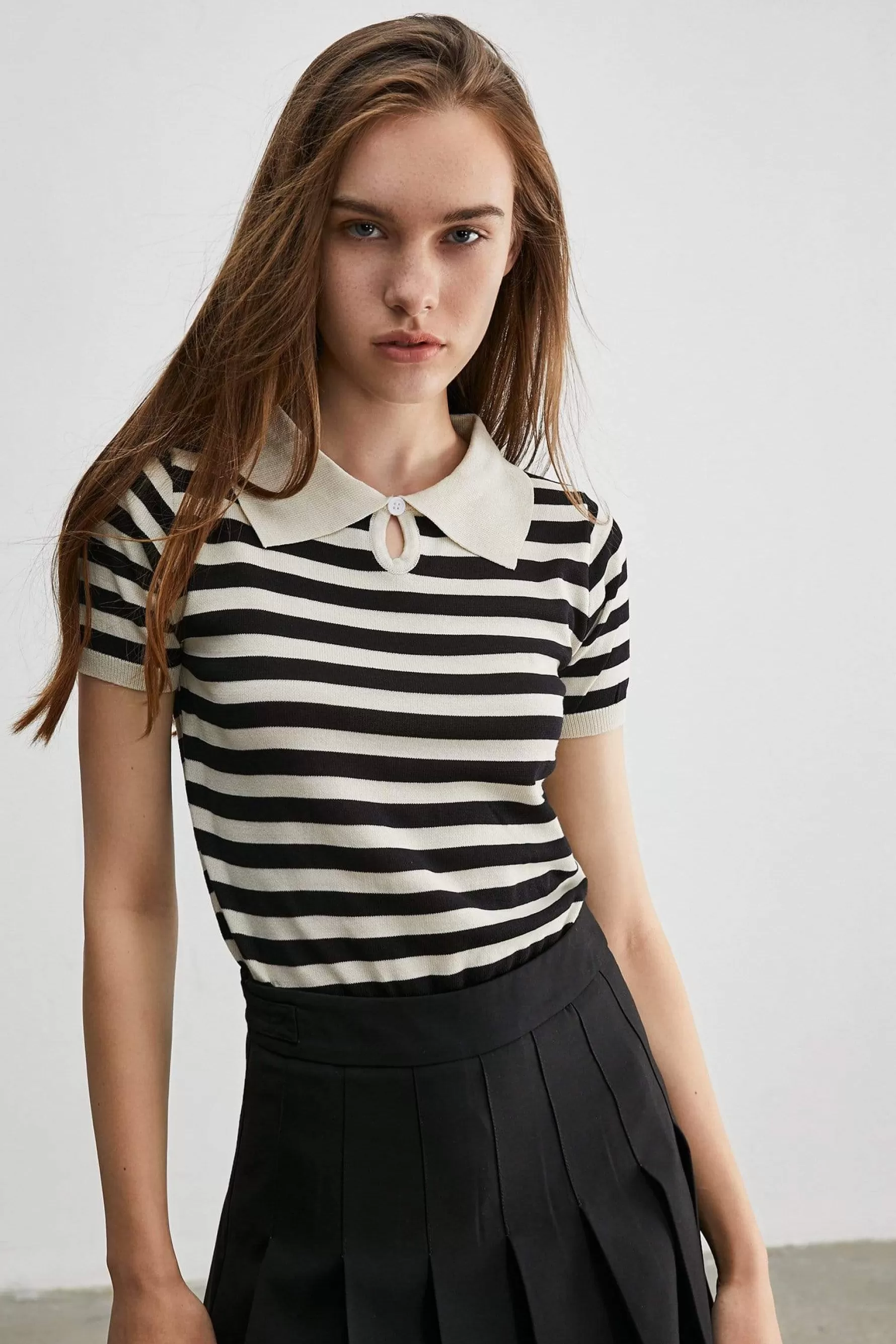 Jingus By The Sea Striped T-Shirt-J.ING