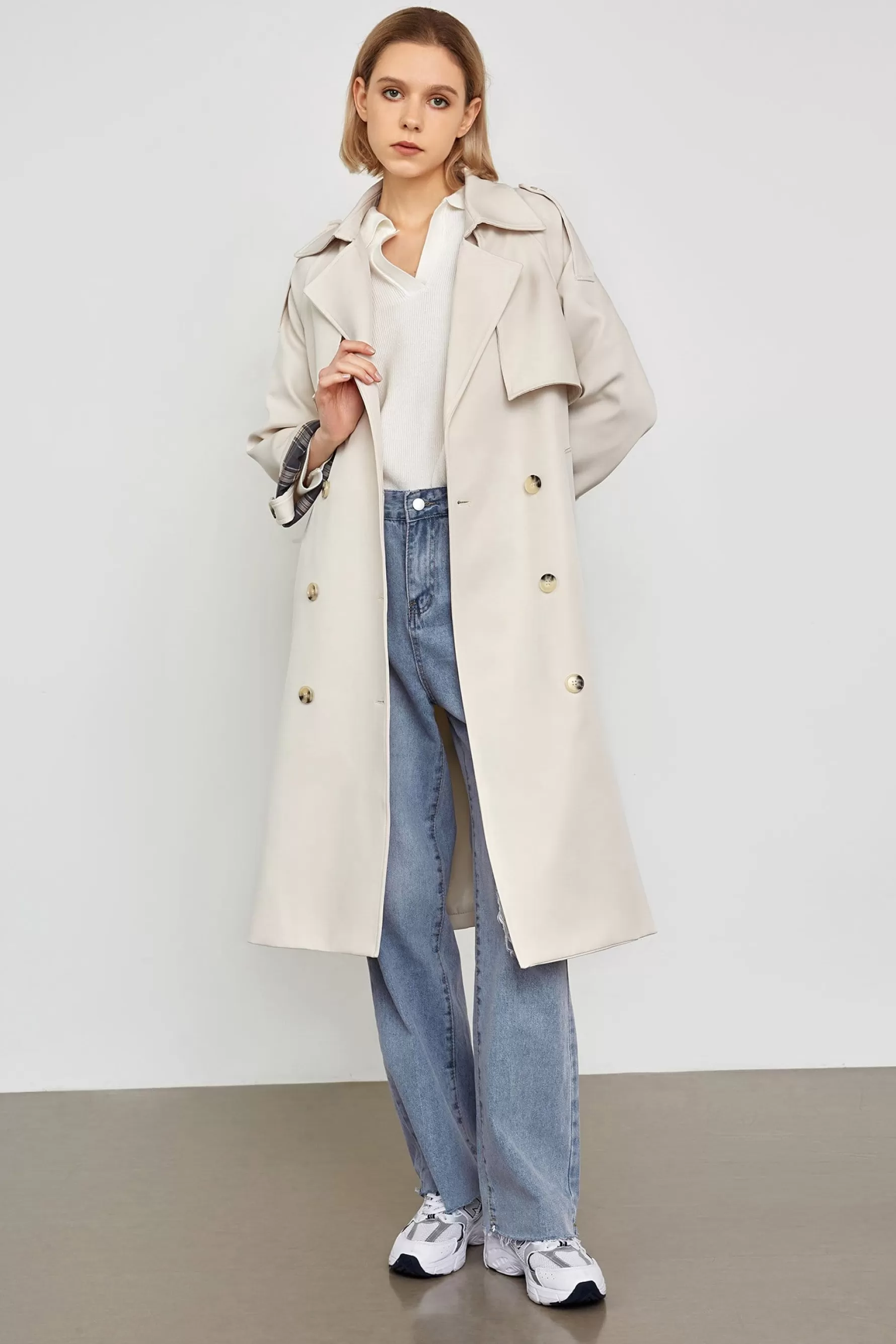 Jingus Ellee Belt Trench Coat-J.ING