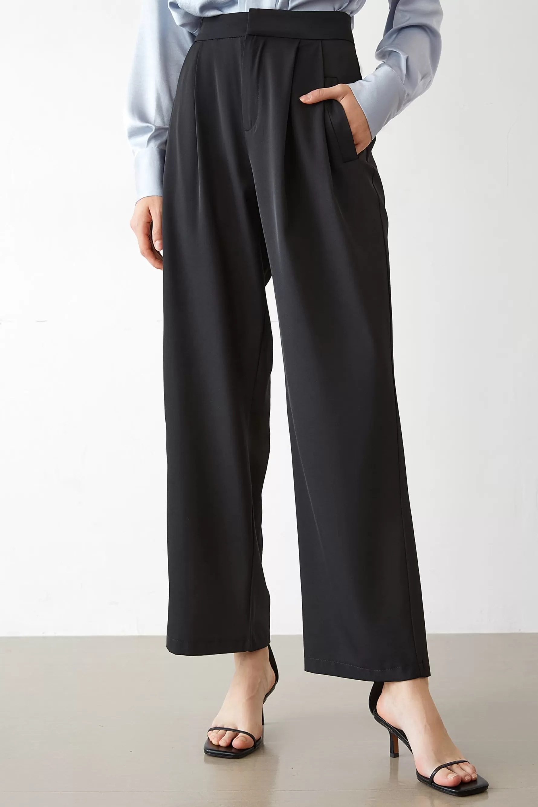 Jingus Kaira Wide Leg Work Pants-J.ING