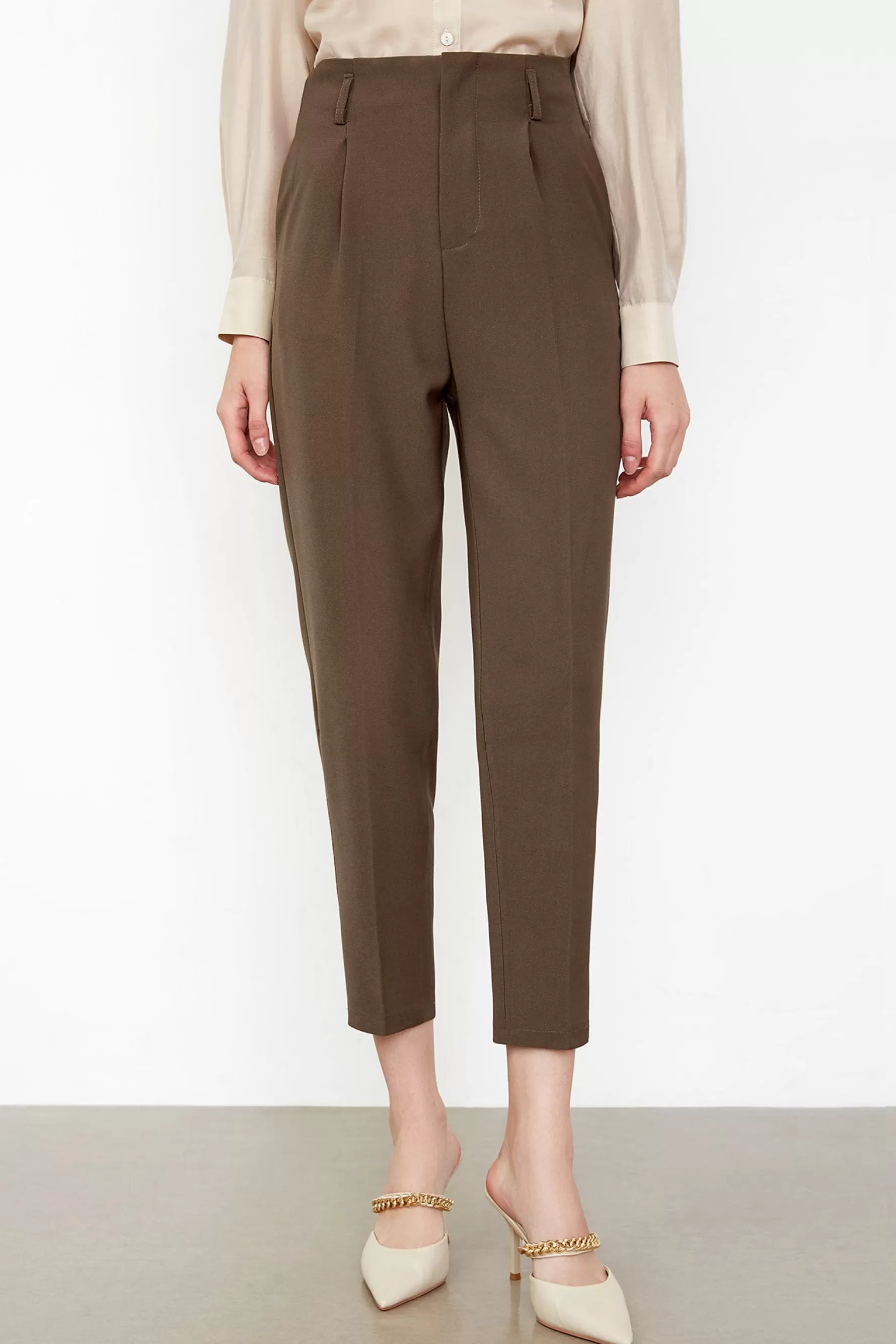 Jingus Kamren Saddle Brown Straight Leg Pants-J.ING