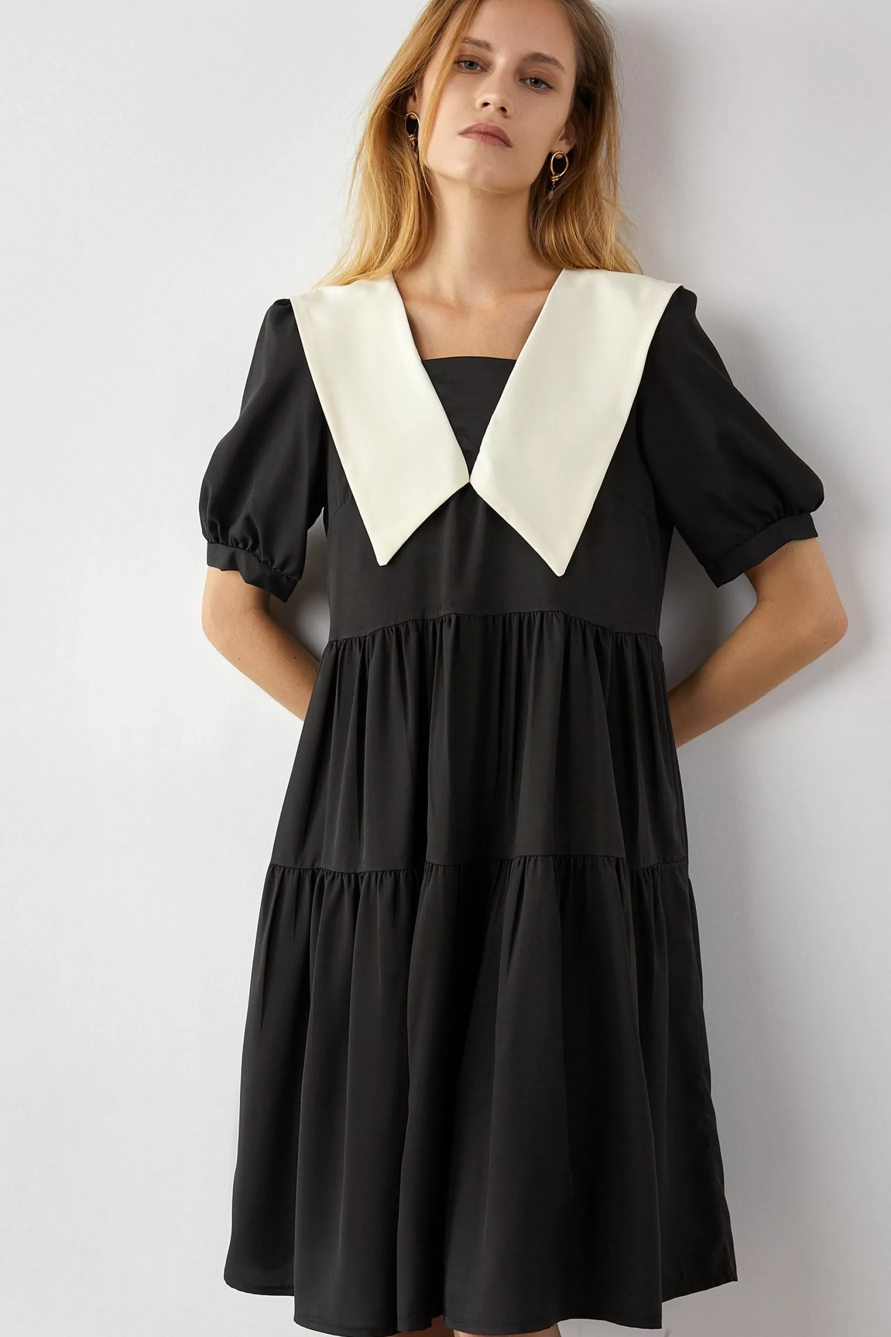 Jingus Kaylie Lapel Midi Dress-J.ING