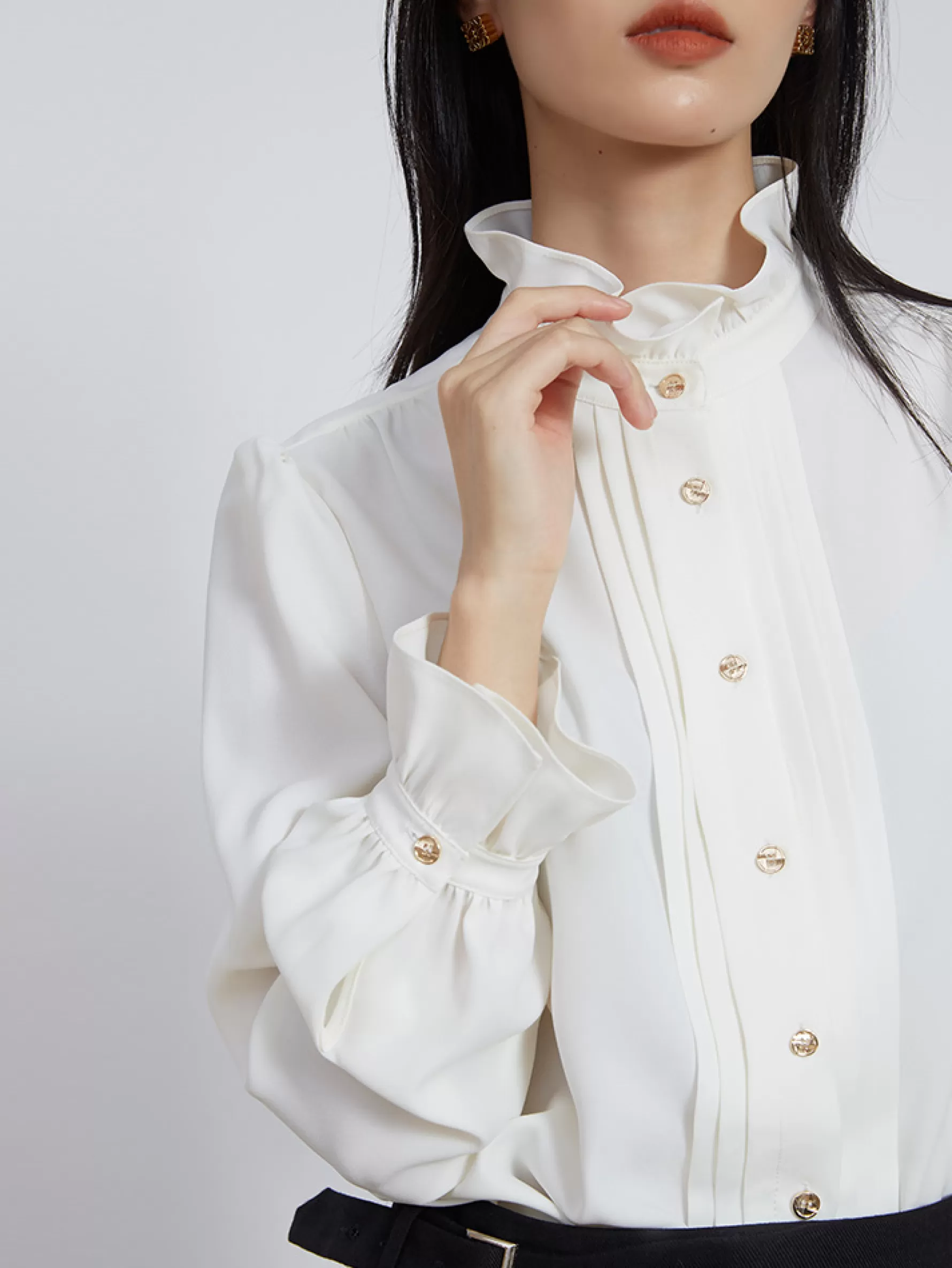 Jingus Long-Sleeved Shirt Female Tops-J.ING