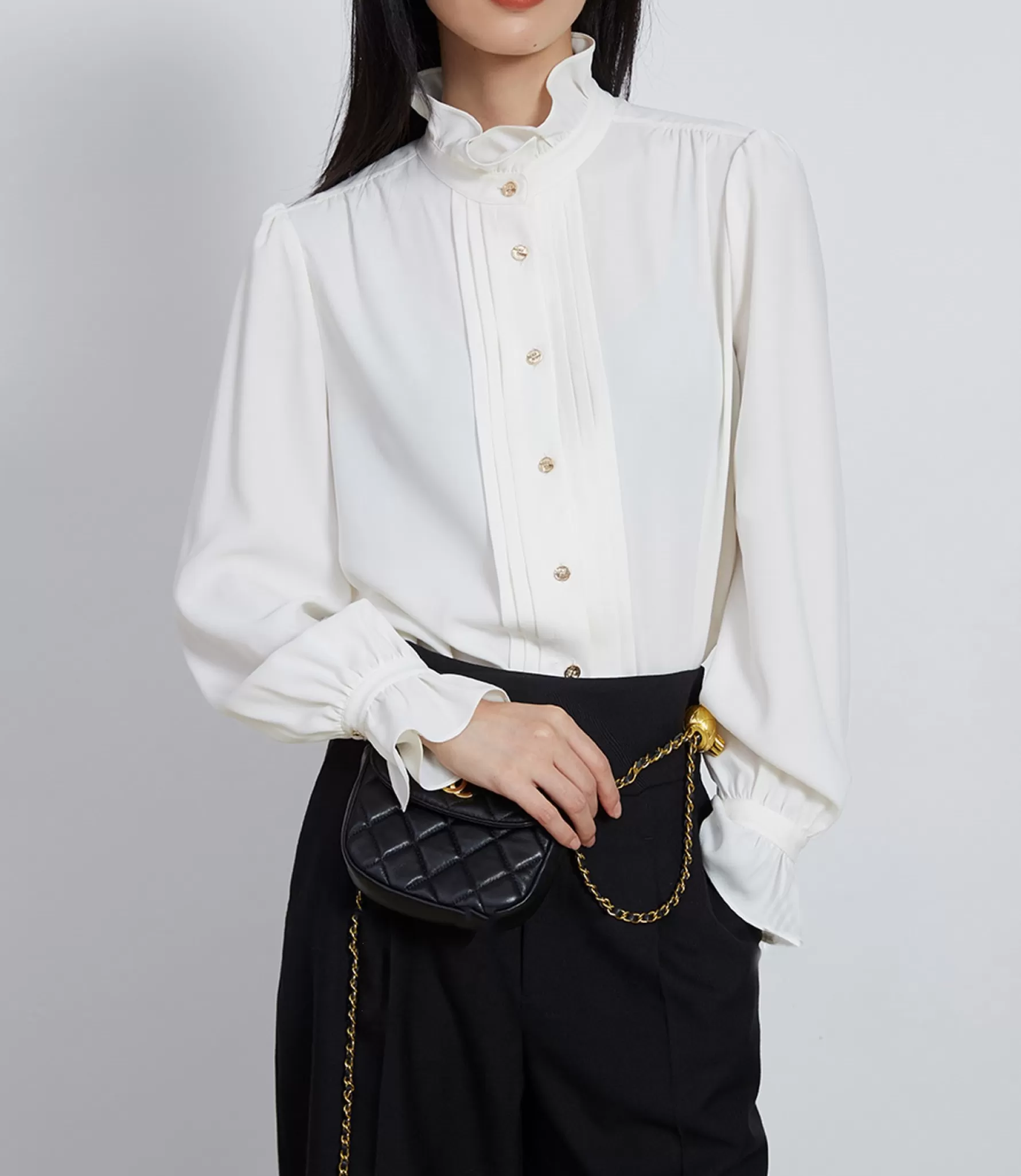 Jingus Long-Sleeved Shirt Female Tops-J.ING