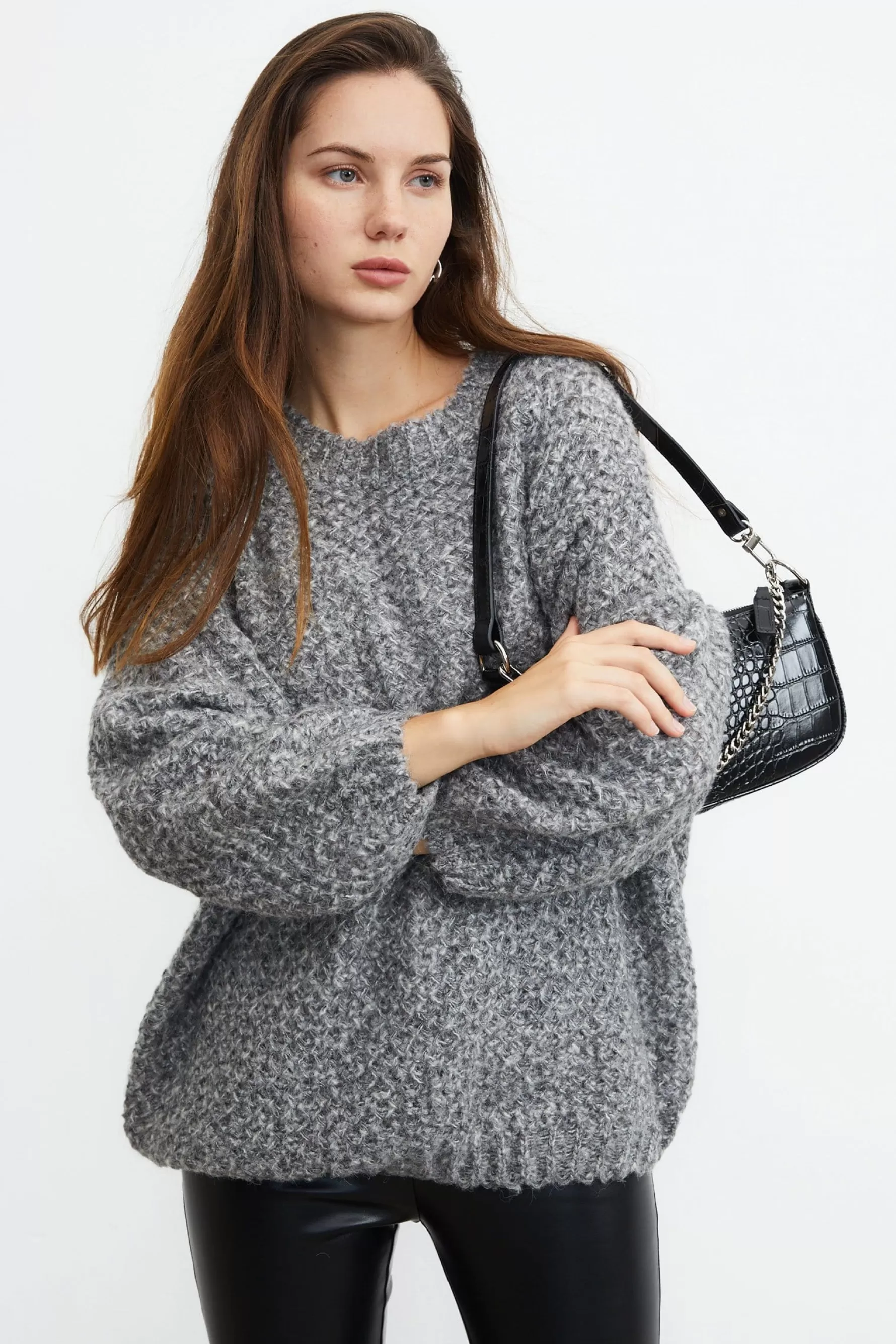 Jingus Marley Grey Beehive Sweater-J.ING