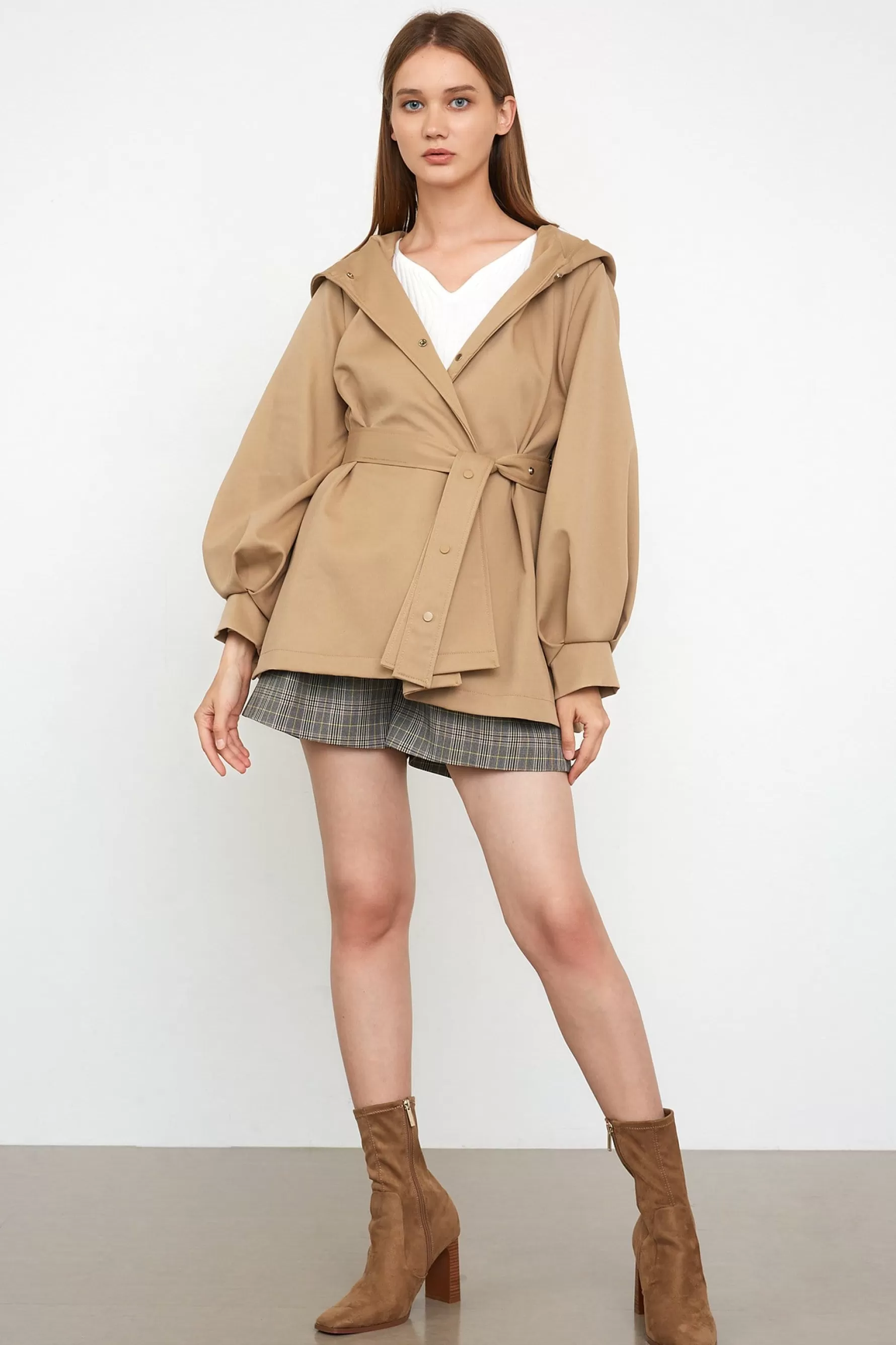 Jingus Ophilia Belt Trench Jacket-J.ING