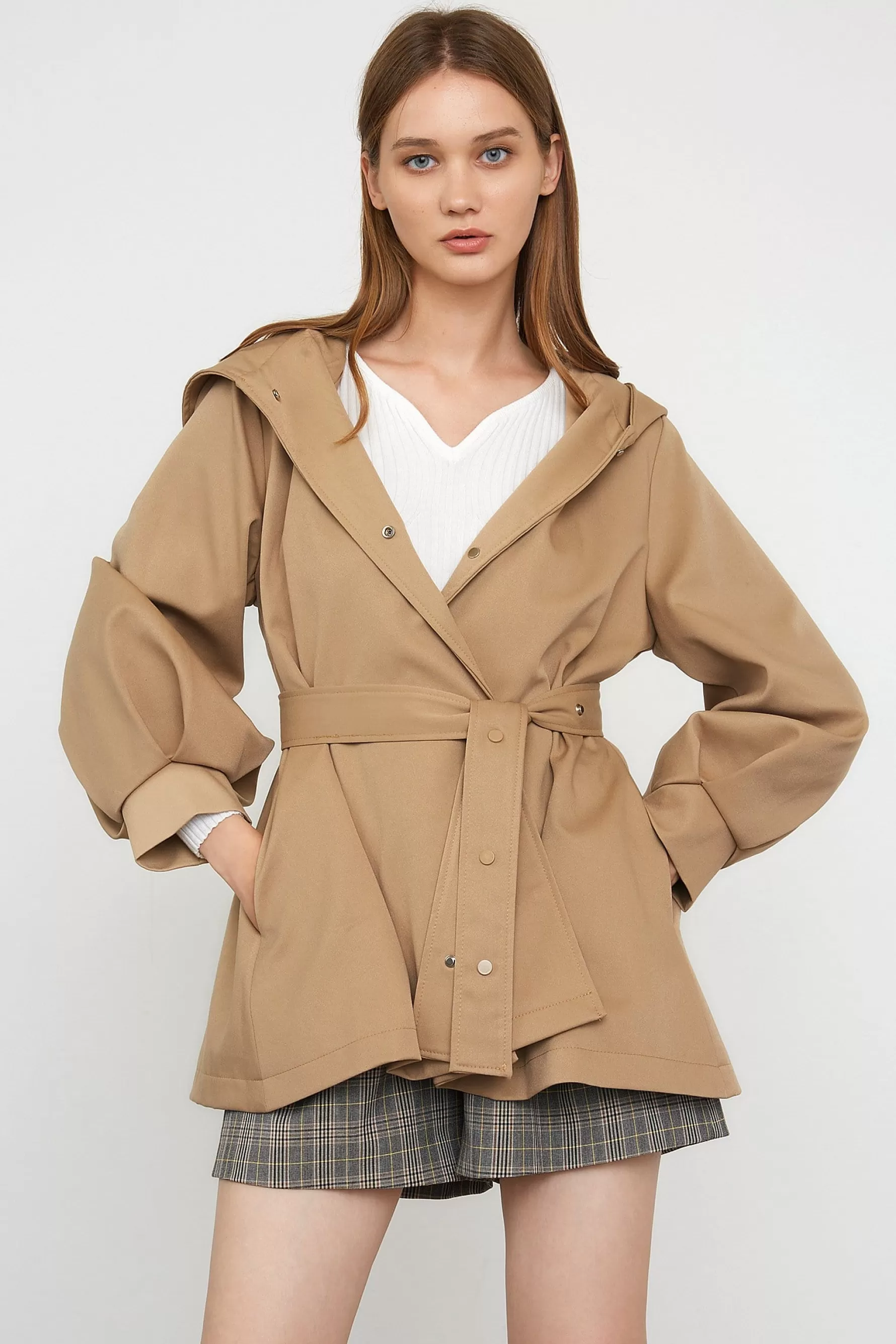 Jingus Ophilia Belt Trench Jacket-J.ING