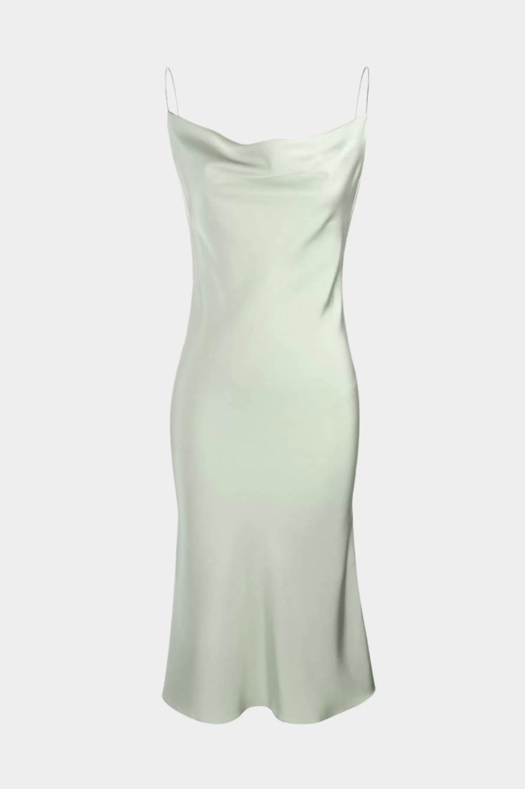 Jingus Pistachio Green Midi Slip Dress-J.ING