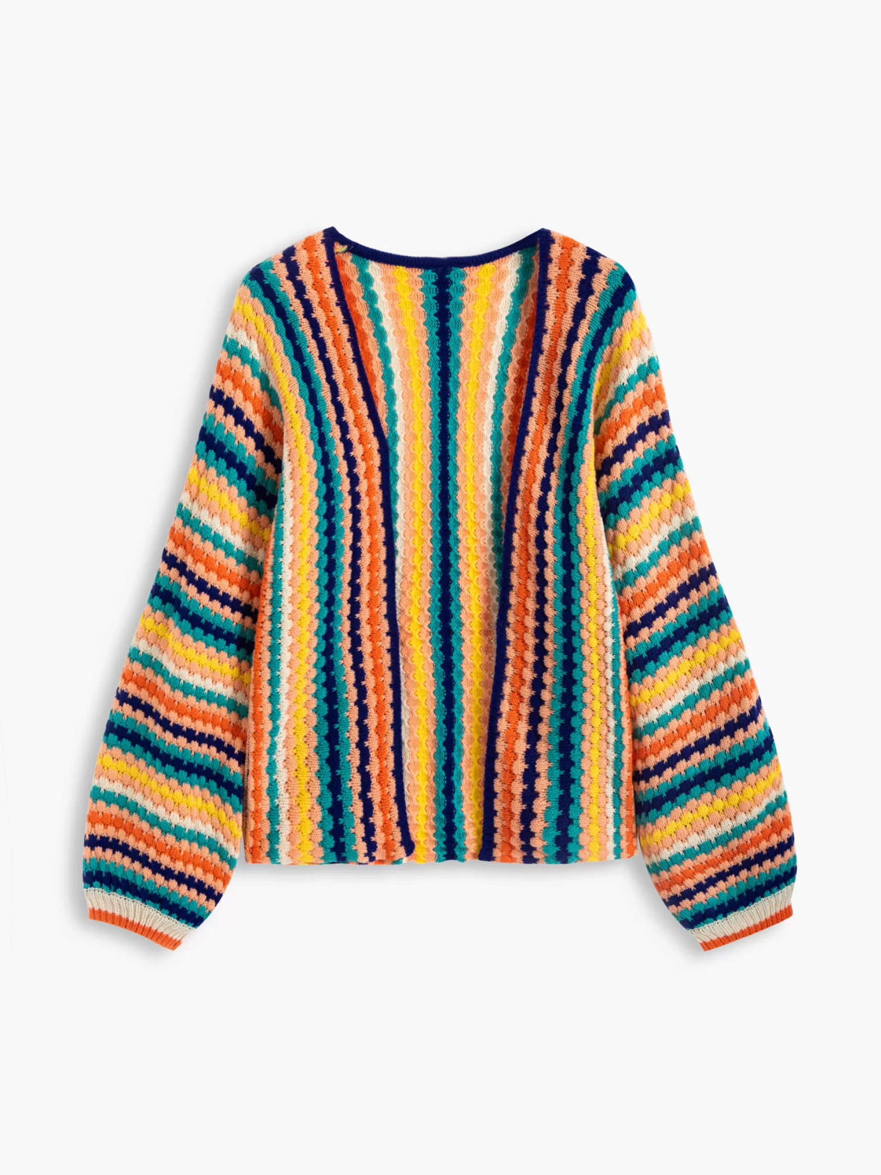 Jingus Rainbow Melody tripe Cardigan-J.ING