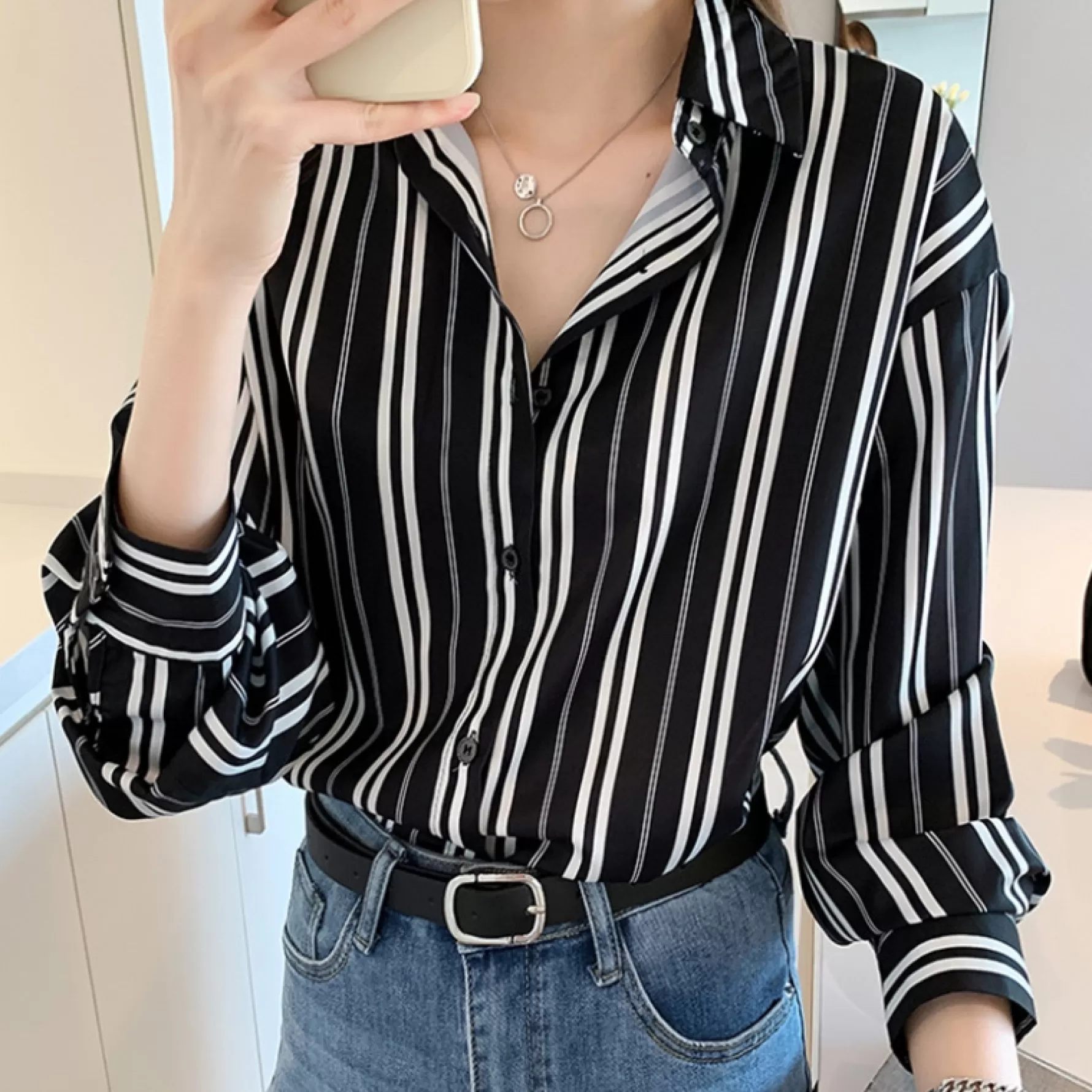 Jingus Royal Striped Cuff Shirt-J.ING