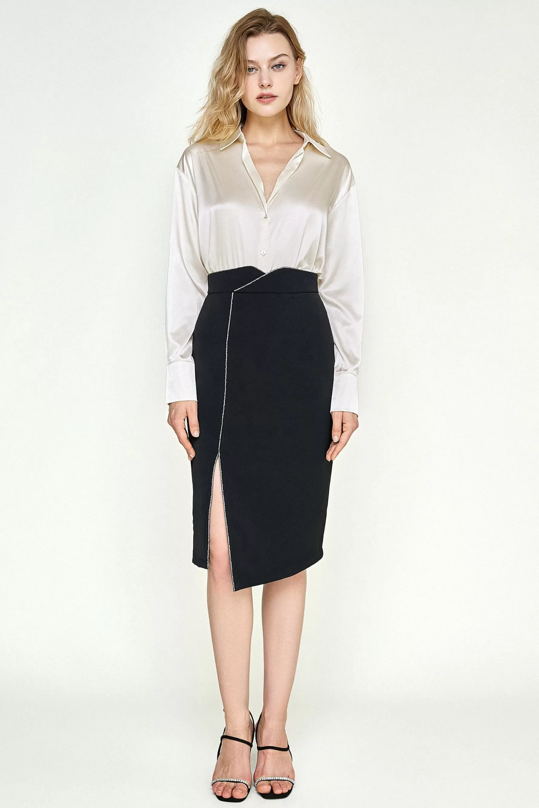 Jingus Satin Drop Shoulder Shirt-J.ING