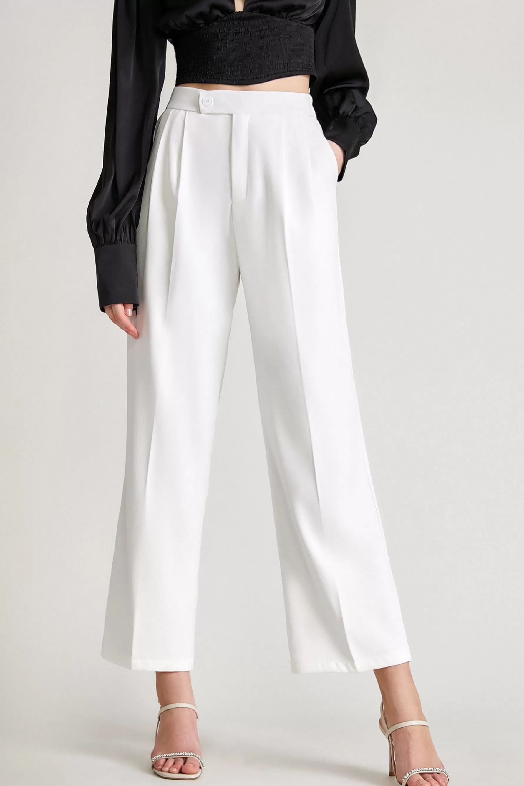 Jingus Wide Leg Suit Pants In -J.ING