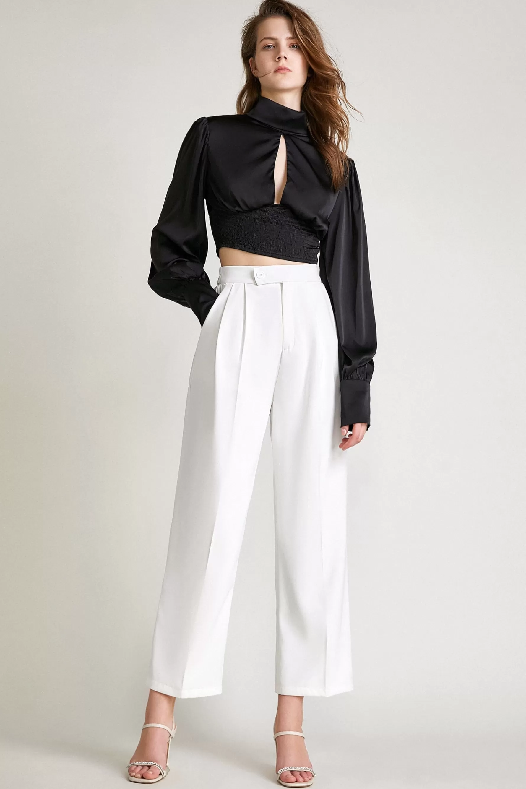 Jingus Wide Leg Suit Pants In -J.ING